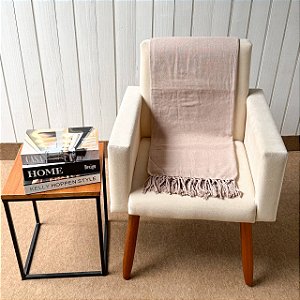 Manta P Cappuccino Rosado - 1,40m x 2,40m