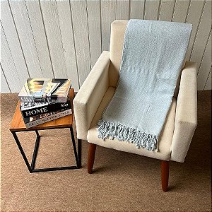 Manta M Azul Bebê - 1,80m x 2,40m