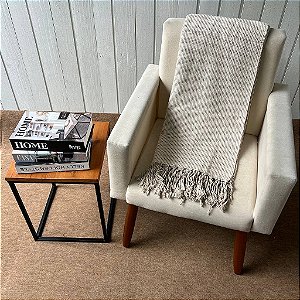 Manta GG Cru com Pontilhado Caramelo - 2,4m x 2,8m