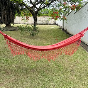 Rede de Descanso - Mescla Laranja e Vermelho