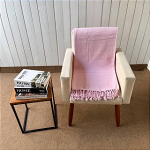 Manta M Rosa bebê - 1,80m x 2,40m