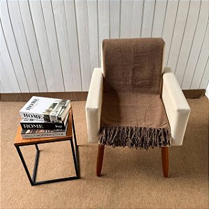 Manta GG Marrom Café mescla Cru - 2,4m x 2,8m