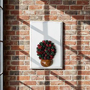 Quadrinho Mineiro com Semente de Canoinha - 20cm