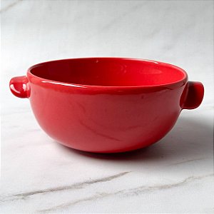 Bowl de Cerâmica com Alças - Vermelho