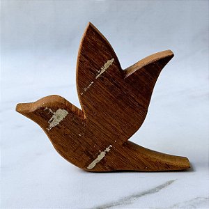 Pássaro de Madeira Decorativo