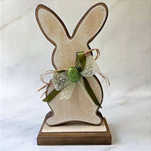 Coelho Decorativo de Madeira