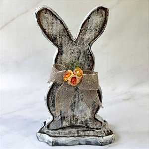 Coelho Decorativo de Madeira