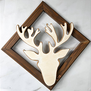 Quadro Decorativo Cabeça de Alce