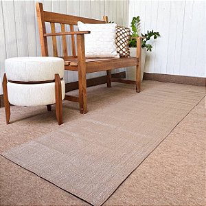 Passadeira Emborrachada 2,5m x 65cm - Marrom