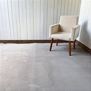 Tapete Sala Peludo VIP - Cinza