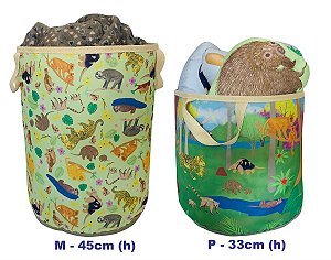 Cesto para brinquedo ou roupa suja - Crili Coleção Mamíferos da Mata Atlântica