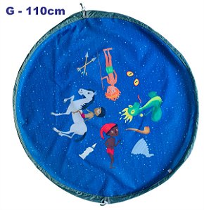 Saco tapete para brinquedos / Saco organizador Crili Coleção Folclore Brasileiro