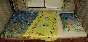 Conjunto lençol de inverno solteiro Crili Coleção Folclore Brasileiro