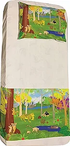 Conjunto  peseira com fronha para Berço Crili -  Coleção Mamíferos da Mata Atlântica