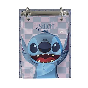 Mini Fichário Escolar Argolado Stitch Dac