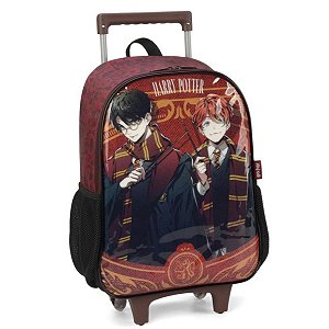 Mochila Escolar Harry Potter Rodinha Infantil Reforçada