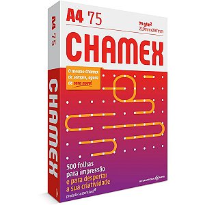 Papel Sulfite A4, 75g, 210mmx297mm Pacote com 500 Folhas, Chamex