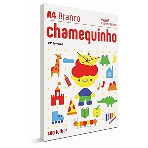 Pacote Papel Sulfite Chamequinho A4 75g 210mmx297mm com 100 Folhas Cada