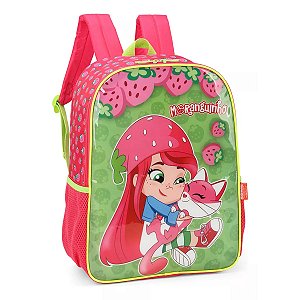Mochila de Costa Escolar Moranguinho Infantil Feminina