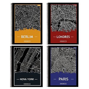 Caderno Perky Cidades 10 Mat Foroni