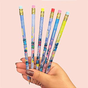 Lapis de Escrever Stitch HB Disney C/ 4 Unidades