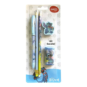 Kit Escolar Stitch 5 Peças Molin