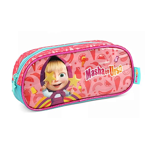 Estojo Escolar Masha e o Urso Original 1 Divisória