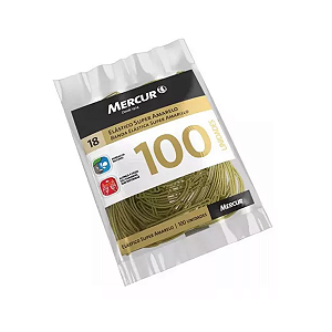Elástico Super Amarelo 100 Unidades Mercur