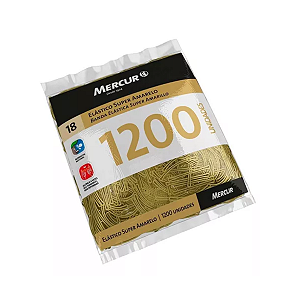 Elástico Super Amarelo 1200 Unidades Mercur