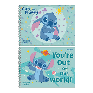 Caderno Cartografia Desenho Lilo & Stitch Jandaia