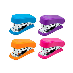 Grampeador Escolar Mini Neon BRW