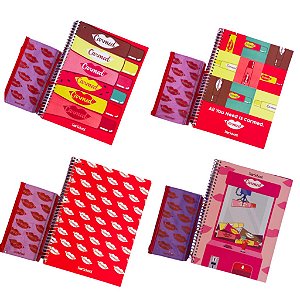 Caderno Carmed StarSchool 10 Matéria 160 Folhas Espiral Jandaia