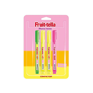 Marca Texto Fruit-Tella Kit 4 Unidades Compactor