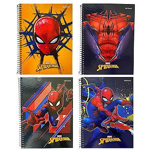 Cadernos StarSchool Marvel Spider Man 80 Fls Espiral Homem Aranha