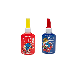 Cola Branca Escolar Leo e Leo Sonic The Hedgehog 40g