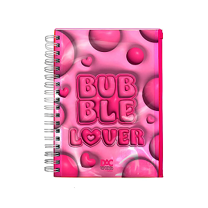 Caderno Smart Universitário Bubble Love Pink 10 Mat Removível 90g