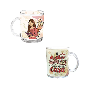 Caneca Decorada Mulher Sábia Linha Religiosa Lanty