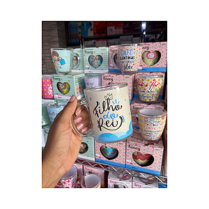 Caneca Decorada Filho do Rei Linha Religiosa Lanty