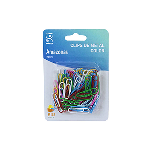 Clips de Metal Color 28mm Kit c/100 Unid.