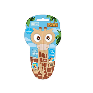 Tesoura Zoo Girafa 12cm Tilibra