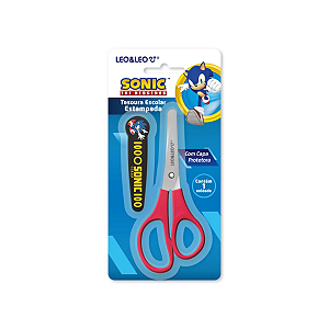 Tesoura Escolar Sonic The Hedgehog Leo&Leo