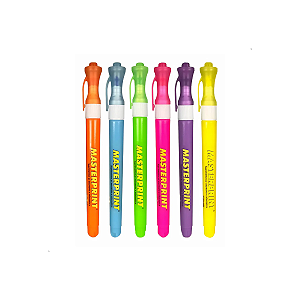 Kit 6 Marca Texto Neon Slim Masterprint