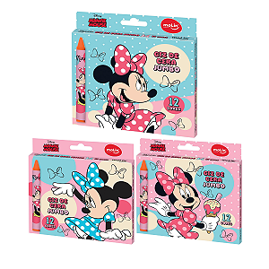 Giz de Cera Jumbo Minnie Mouse 12 Cores Molin