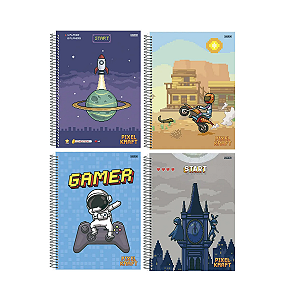 Caderno Universitário Pixel Kraft SD
