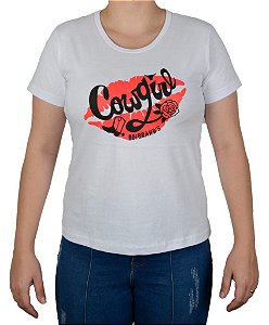 Baby Look Feminina Country Boibrand's Beijo - Branco