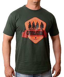 Camiseta Masculina Country Boibrand's Cavalgada - Verde Musgo