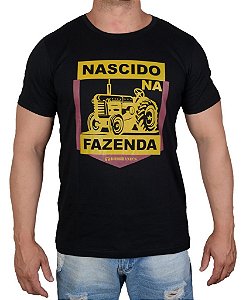 Camiseta Masculina Country Boibrand's Fazenda - Preto