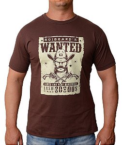 Camiseta Masculina Country Boibrand's Procurado - Marron