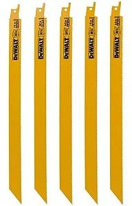 Lâmina de Serra SABRE 12" X 14Dpp para metal com 5 peças - DEWALT