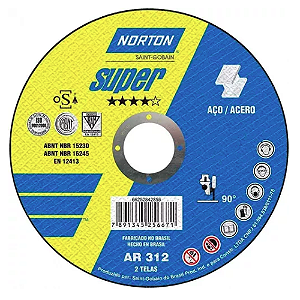 Disco corte 7" x 1/8" x 7/8" AR312 super - NORTON